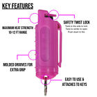 Police Magnum Pepper Spray  50oz Hot Pink Molded Keychain Qr Defense Protection