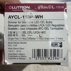 Lutron Aycl-153p-wh 120v White 150w Single-pole 3-way Ariadni Cfl Led Dimmer