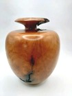 Rare Madrone Burl Wood Bud Vase With Glass Insert 6    Inches Tall Stunning