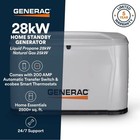 Generac 28kw Dual Fuel Home Standby Generator W  200a Ats  Remote Monitoring