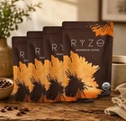 4 Pack Organic Ryzee Mushroom Coffee  30 Servings Each Bag   Free Shipping 
