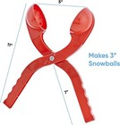 2 Pc Red Snowball Maker Snow Or Sand Toys For Kids  Perfect 3  Snow Ball Shape