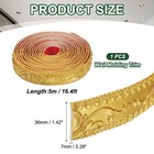 Flexible Wall Trim 16 4 Feet Peel And Stick Molding For Home  Gold