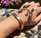 Pure Copper Magnetic Cuff Bracelet 12xpower Magnet Arthritis Pain Relief Therapy