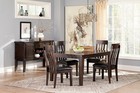 Haddigan Dining Room Chair Set Of 2 Dark Brown Faux Leather Upholstered Chairs