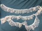 Vtg Antique Crochet Tatting Tatted Lace Trim Edging Collar Pillowcase Crafts