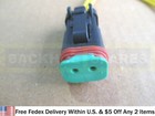 Jcb Parts - Pigtail Connector  Round Pin For Solenoid Valve 25 104700 25 103000