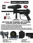Maddog Tippmann A-5 Bronze Hpa Paintball Gun Marker Starter Package - Black