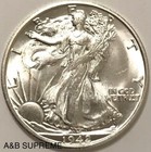 1942 S Walking Liberty Half Dollar From Obw Roll Estate Ch-gem Bu Unc 90  Silver
