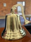 Large 11  Solid Brass Nautical Ship Bell     Marine Maritime Wall Decor Gift