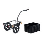 Aosom Bicycle Cargo Trailer With Removable Box And Black