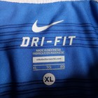 Nike Dri-fit Kentucky Wildcats Basketball Men s Xl Blue Stripe Performance Polo