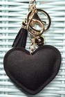 Colorful Heart Bling Crystal - Bag Charm Chain Keychain Key Ring Car Tassel