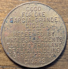 New York City Ny Garcia Grande Cigar 10   Good Luck Horseshoe Trade Token