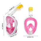 Full Face Dry Snorkeling Mask Snorkeling Packages Free Breathing  180 Degree    