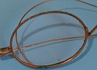 Antique Wire Rimmed Glasses Brass Frame C D3