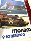 Monaco Grand Prix 1970 Michael Turner Vintage French Automobile Racing Poster