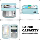 Pencil Case Big Capacity Pen Pouch Large Storage Holder Marker Bag Durable 3