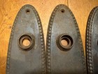 Lot Of 4 Vintage Oval Beaded Edge Escutcheon Backplates No Screws