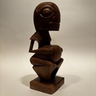 Vintage Carved Wood Tiki Statue
