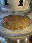 Antique 1910 Triplex Corner Bow Ship Lantern Etched Perko Fresnel Lens Light