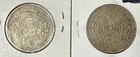 1946 Hyderbad Ah 1365 Yr 36  Km 63   1944 Indian Rupee Km557 1   2  Coins Nice