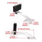 Boat Trolling Motor Mount Motor Bracket W hardware Oxidation Painted Universal