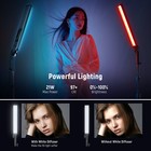 Neewer Upgraded  2 Packs Handheld Dimmable Led Video Light Stick Lighting Kit