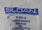 Sloan Vacuum Breaker Repair Kit Black Plastic Rubber For V-500-a   V-500-aa
