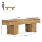55-inch Entryway Bench For Foyer  Farmhouse Wooden End Of Bed Bench For Bedroom