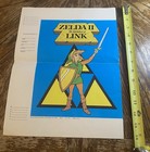 Vintage 1989 Legend Of Zelda Ii Link Super Mario Bros Nintendo Book Cover Rare
