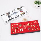 New 13pcs set Kingdom Hearts Ii Key Blade Necklace Pendant keyblade keychain