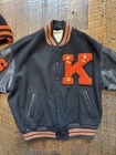 Vintage 1976 Wool High School Varsity Letterman Jacket   Pins   Cap Hat Football