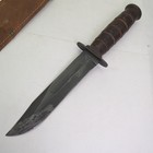 Vtg Wwii U s n  Navy Mark 2 Combat Knife W  Sheath Camillus Ny Guard Marked