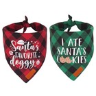 Dog Bandanas  Classic Red Green Plaid Pet Scarf   Dog Bandana  Large Christmas