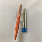Caran D ashe 849 Steel Trim Orange  Ballpoint 2 Extra Swiss Brand New