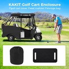 Golf Cart Enclosure For Club Car 4 Passenger 800d Golf Cart Driving Rain Cover