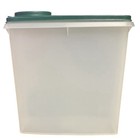 Vintage Tupperware Cereal Storer Keeper  469 Sheer Green Seal Flip Lid  470 471
