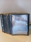 New 10 Pack 8 1 2  X 11  Black Vinyl Three Page Pocket Clear Menu Cover 6-sides