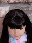 American Girl Truly Me 16 Wig A Dark Brown Hair Bangs Doll Custom Replacement