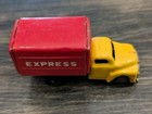 Vintage 50s Tin Litho Friction Box Truck Express Made In Japan 4  Working