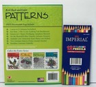 Lot Of 2 1 Adult Coloring Book Patterns   Colored Pencils   Free Music Download