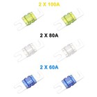 Recoil Mfh12 2 Way Mini-anl Fused Distribution Block  Solid Brass