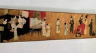 Chinese Old Antique Long Painting Scroll Night Revels By Gu Hongzhong                  