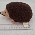Prickles  Vintage Hedgehog Stuffed Animal Plush Brown Beige Small 6-14in 2000