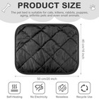 8 Pack Self Heating Cat Mat  Black  16 X 20 Inch
