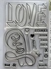 Stampin  Up  Countless Sayings 1 Clear Stamp Set Love Sweet Heart Xo