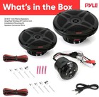 Pyle 6 5   Dual Marine Speakers Kit W amplified Bluetooth Remote Controlreceiver