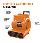 Ridgid 1625 Cfm 3-speed Portable Air Mover Blower Fan W  Handle  Wheels