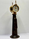Industrial Marine Brelco Ship Engine Brass Telegraph With Iron Stand - New York